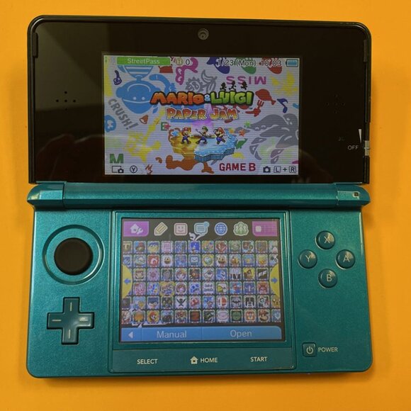 Teal Nintendo 3DS + 128GB Full Included - Lots of Games (2000+) GBA NDS 2DS - Picture 1 of 1